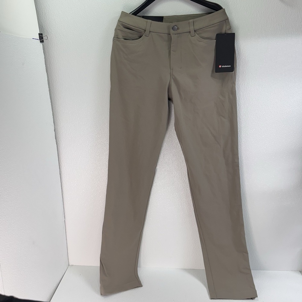 Lululemon ABC Classic-Fit 5pkt Pant 34L Warpstreme, Warm Ash Grey Size 29. 29x34